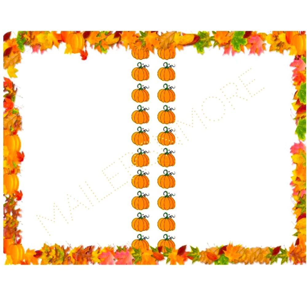 Fall Shipping labels Falling leaves n’ pumpkin